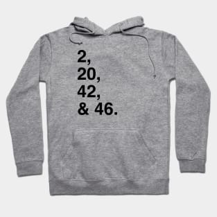 Yankees Core Four Numbers Hoodie